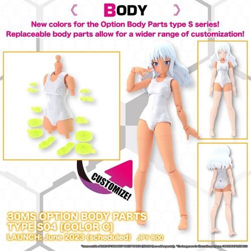 30MS -OB14- OPTION BODY PARTS TYPE S04 (COLOR C)