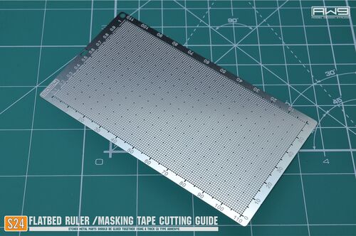 MADWORKS ETCHING PARTS -S24- FLATBED RULER MASKING TAPE CUTTING GUIDE