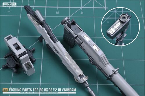 MADWORKS ETCHING PARTS -S24- RG RX-93-V2 HI-V GUNDAM + WATERSLIDE DECALS