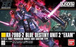 GUNDAM HGUC -208- RX-78BD-2 BLUE DESTINY UNIT 2 EXAM 1/144