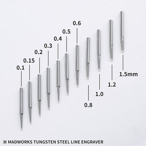MADWORKS Scribing Chisel Tungsten Round Type Holder - 0,1mm