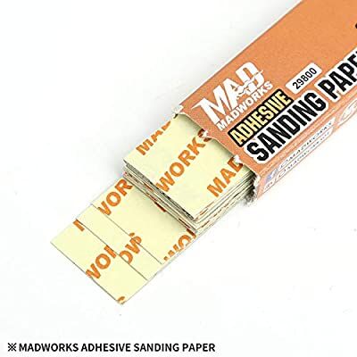 MADWORKS Adhesive Backed Sandpaper & Board #800 20 pieces