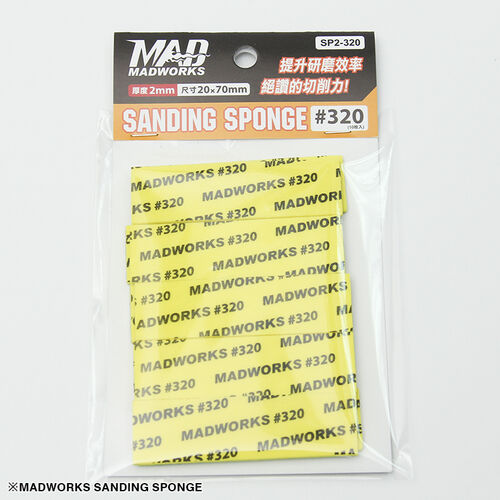MADWORKS Sanding Sponge 2MM #320 10pieces