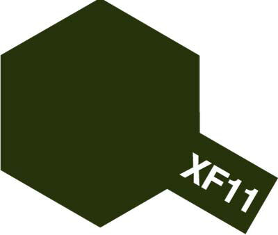 Tamiya XF-11 J.N. Flat Green Acrylic Paint (10ml) [TAM81711